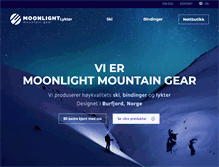 Tablet Screenshot of moonlightmountaingear.com